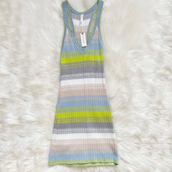 NEW $168 Anthropologie Daily Practice Tuvalu Ribbed Sweater Tank Dress - Picture 2 of 9